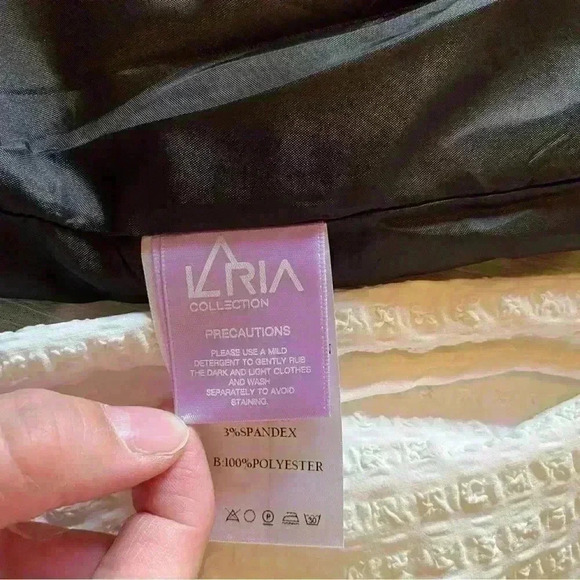 Laria Collection Women Dress Black-and-white Color Pockets Zip-Up Back Size 8 - Picture 9 of 15